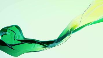 Flowing transparent cloth background, 3d rendering. video