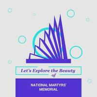 Lets Explore the beauty of National Martyrs Memorial Savar Bangladesh National Landmarks vector