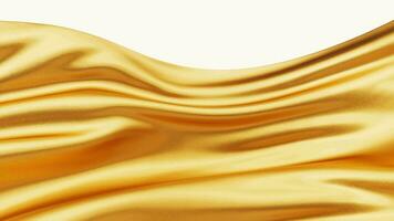 Flowing wave cloth background, 3d rendering. video