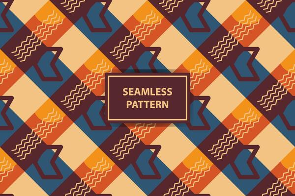 Geometric seamless pattern. Abstract geometric hexagonal graphic design print cubes pattern. Seamless geometric cubes pattern.