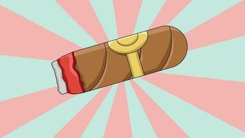 animated video of a cigar icon with a rotating background