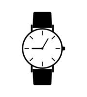 reloj icono en plano estilo, negocio mirar. vector diseño elemento