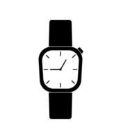 Clock icon in flat style, Business watch. Vector design element