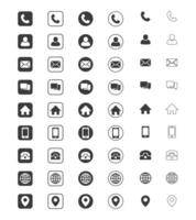 contact and web icon set. Website set icon vector. for computer and mobile vector