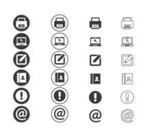 contact and web icon set. Website set icon vector. for computer and mobile vector