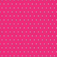 modern simple vector abstract seamlees white color polka dot pattern on dark hot pink color background