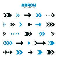 Collection Of Various Flat Arrows vector