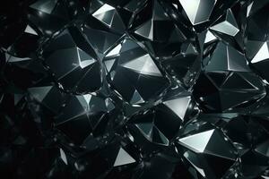 Abstract diamond texture background, Generative AI. photo