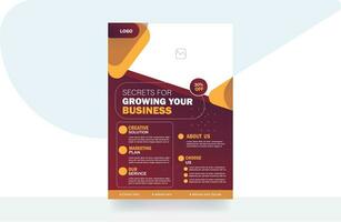 Marketing business flyer corporate brochure design banner marketing template vector