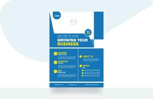 Business flyer banner poster brochure cover design layout background template vector