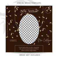 New year concept social media post template vector