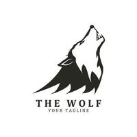 Wolf or head wolf Logo vector icon illuatration design