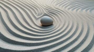 Zen Garden miniature Background images for websites wallpapers presentations banners advertising. AI generative photo