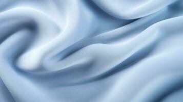 Light Blue Pure Silk Charmeuse Fabric Crepe Satin Fabrics for Sewing Craft Width texture wallpaper. AI generative photo