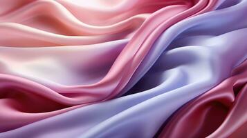 Light colored Pure Silk Charmeuse Fabric Crepe Satin Fabrics Sewing Craft Width texture wallpaper. AI generative photo