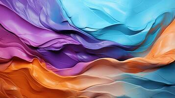 Abstract background created with liquid paints Splashes of bright colors 3D effect. AI generative photo