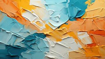 Abstract background created with liquid paints geometric paint strokes. AI generative photo