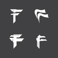 F letra logo vector modelo