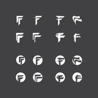 F letra logo vector modelo