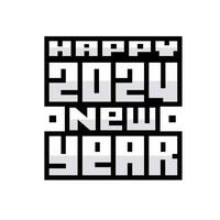 Modern and unique design 2024. new year vector