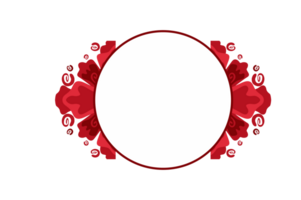 Abstract Ornament Border Design WIth Transparent Background png