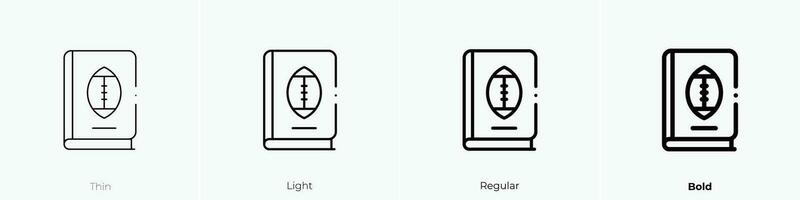 rules icon. Thin, Light, Regular And Bold style design isolated on white background vector