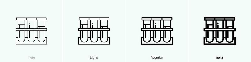 sample icon. Thin, Light, Regular And Bold style design isolated on white background vector