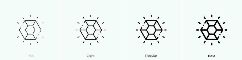 zafiro icono. delgado, luz, regular y negrita estilo diseño aislado en blanco antecedentes vector