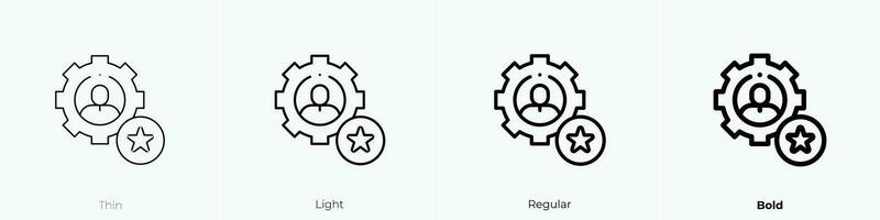 self improvement icon. Thin, Light, Regular And Bold style design isolated on white background vector