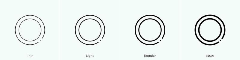 la carretera cerrado icono. delgado, luz, regular y negrita estilo diseño aislado en blanco antecedentes vector