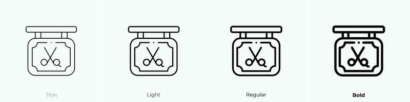 signaling icon. Thin, Light, Regular And Bold style design isolated on white background vector