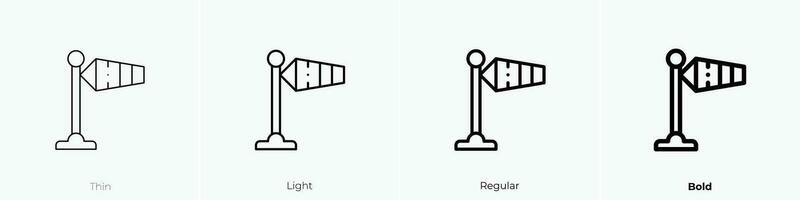 signal icon. Thin, Light, Regular And Bold style design isolated on white background vector