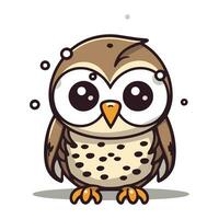 Cute owl character cartoon mascot vector illustration. Design for t shirt
