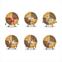 Sweety cookies cartoon character with nope expression vector