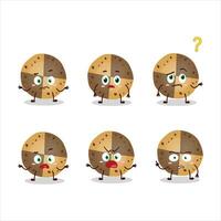 dibujos animados personaje de cariño galletas con qué expresión vector