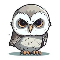 Owl on a white background. vector illustration. eps 10