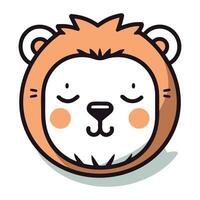 cute bear face cartoon vector illustration graphic design vector illustration graphic design