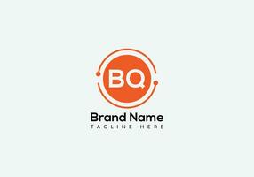 Abstract BQ letter modern initial lettermarks logo design vector
