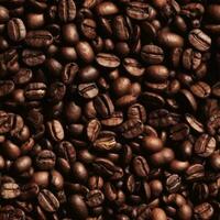 Coffee beans seamless pattern texture background AI Generative photo