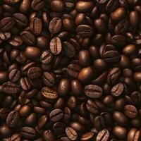 Coffee beans seamless pattern texture background AI Generative photo