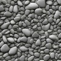 Gray pebbles seamless pattern texture background AI Generative photo