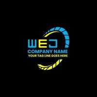 WEJ letter logo vector design, WEJ simple and modern logo. WEJ luxurious alphabet design