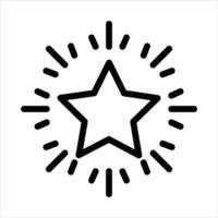 estrella icono o logo ilustracion para sitio web. Perfecto utilizar para web, patrón, diseño, etc. vector