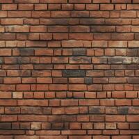 Seamless brick wall pattern texture background AI Generative photo