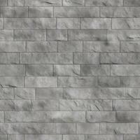Seamless gray concrete stone wall pattern texture background AI Generative photo