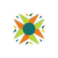 abstract colorful vector geometric isometric background