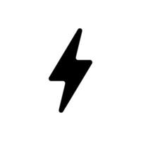 symbols of electricity and lightning strikes vector