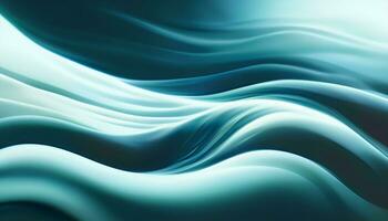 Abstract blue water waves background with liquid fluid texture AI generative. photo