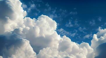 mullido suave nubes hermosa nublado cielo. sueño nube de cielo. naturaleza antecedentes o fondo. ai generativo foto