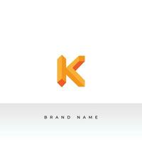 elementos de plantilla de diseño de icono de logotipo de letra inicial creativa k. vector